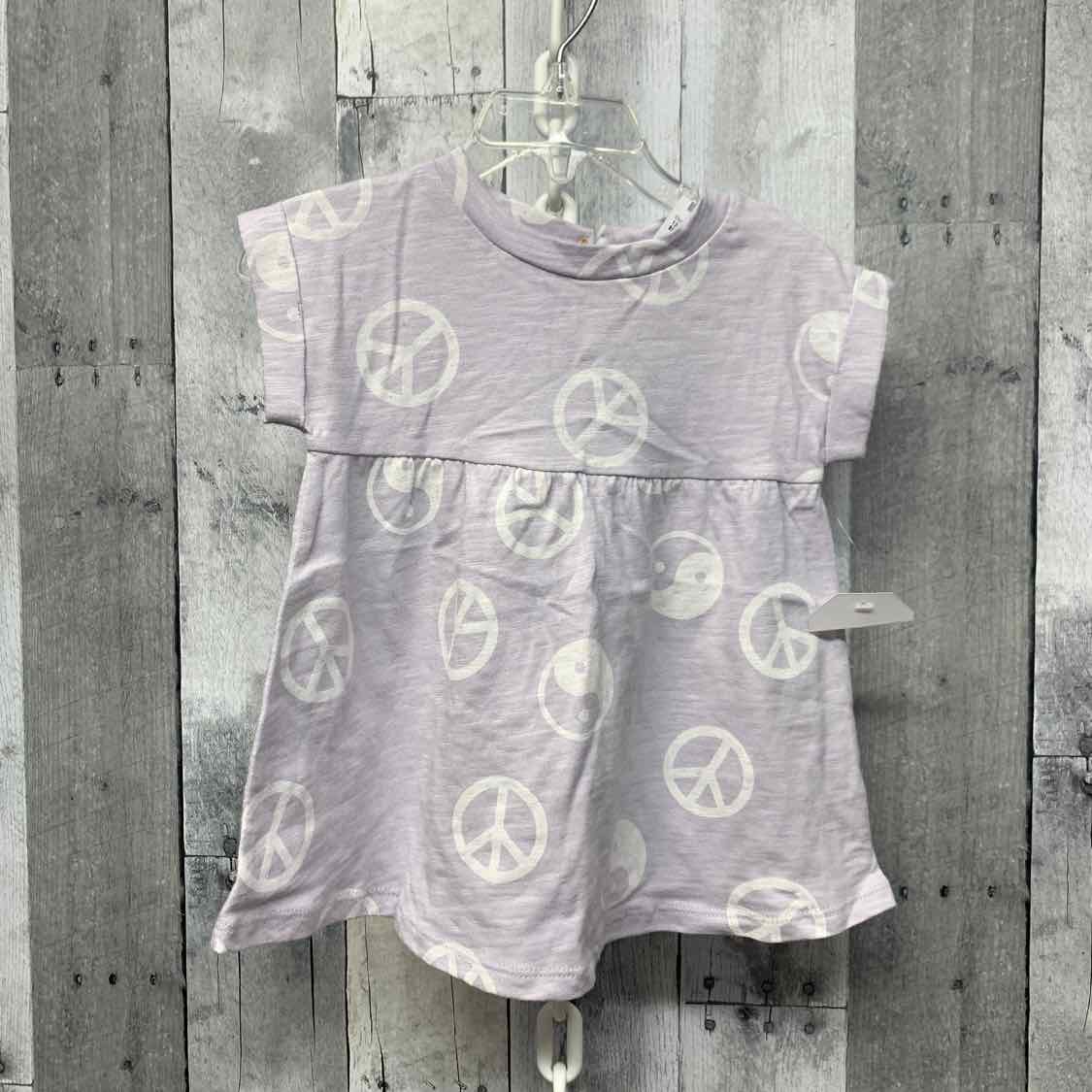 Size 9 Months Purple Print Mid Brand Dress