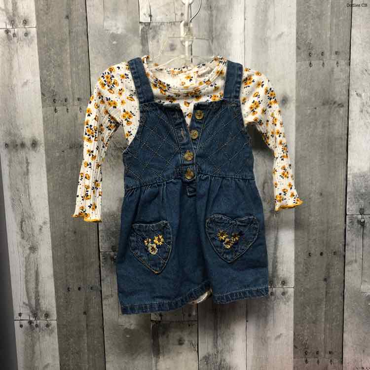 Size 18 Months White/Yellow Daisy Fuentes Shirt/Jumper