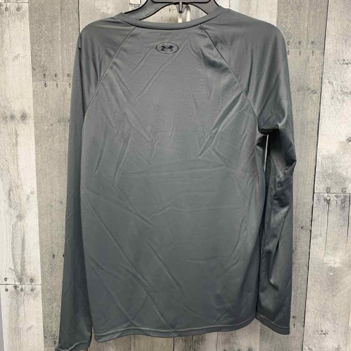 Size Large Gray Sport Brand Long Sleeve Shirt