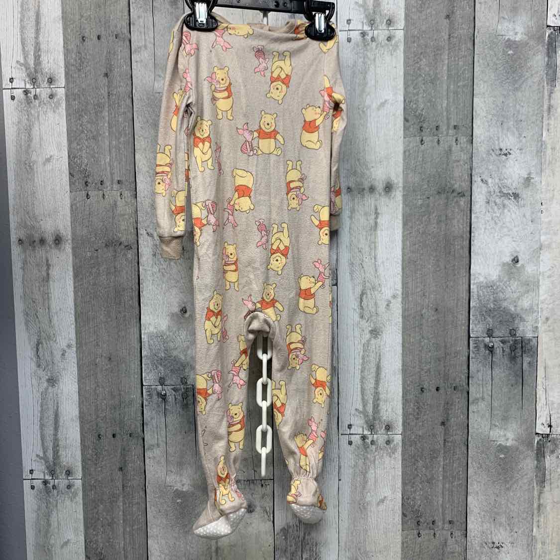 Size 18 Months Tan Print Disney Footy PJs