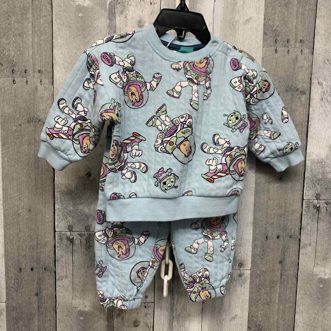 Size 9 Months Blue Print Disney Shirt/Pants