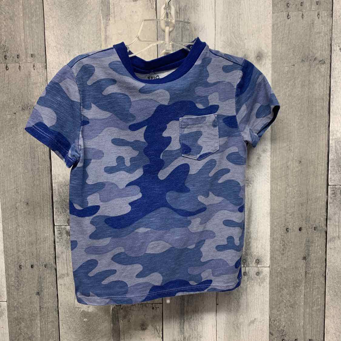 Size 3T Blue Camo Epic Threads T Shirt