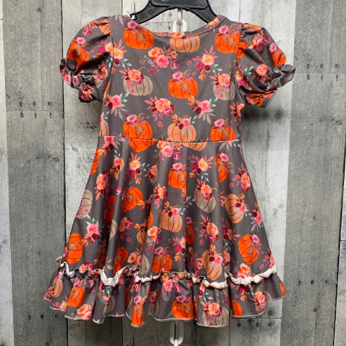 Size 6-12 Months Gray Graphic B Brand Dress