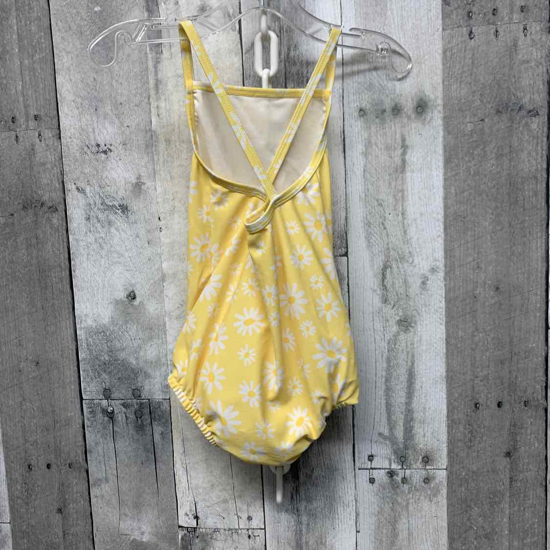 Size 12 Months Yellow/White B Brand Swim Suit - 1pc