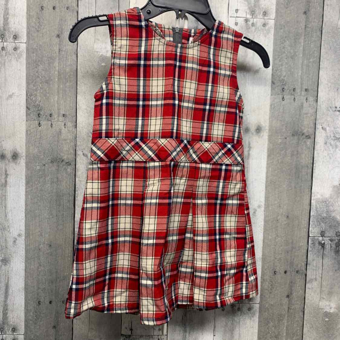 Size 4T Red Plaid Cat & Jack Dress