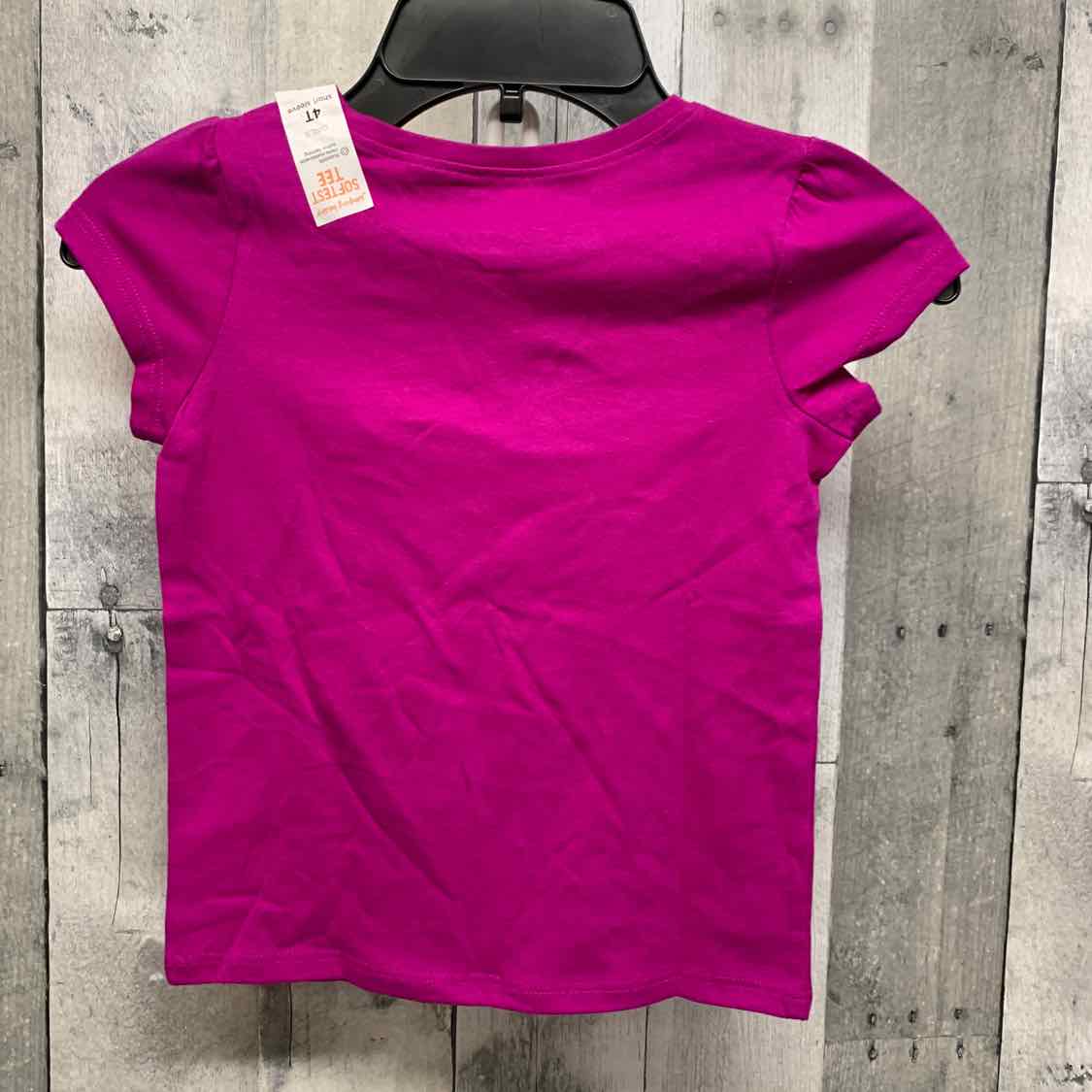 Size 4T Purple Graphic Jumping Beans Short Sleeve Shirt - OodlesCB