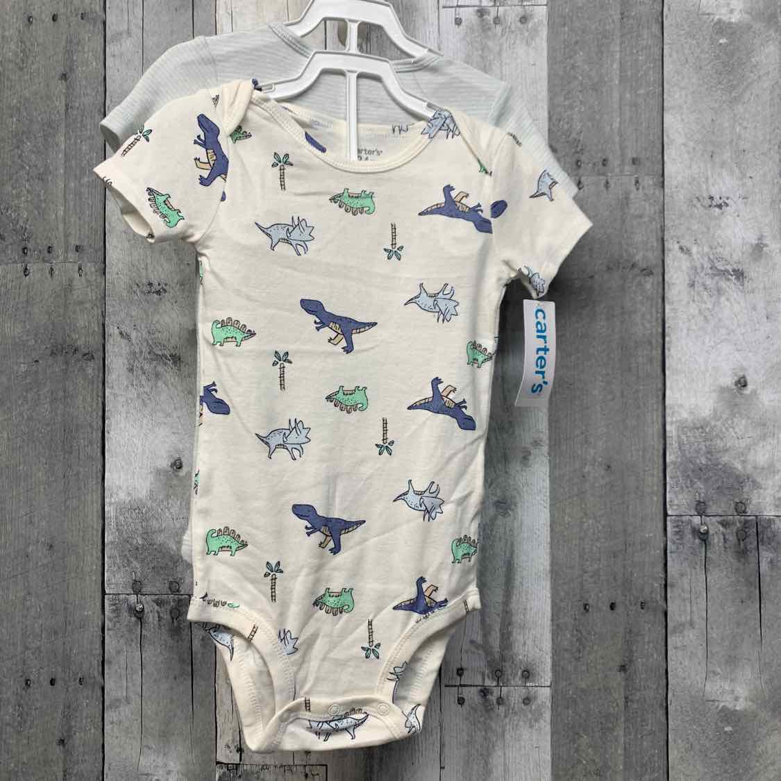 Size 24 Months White/Blue Carter's Bodysuit