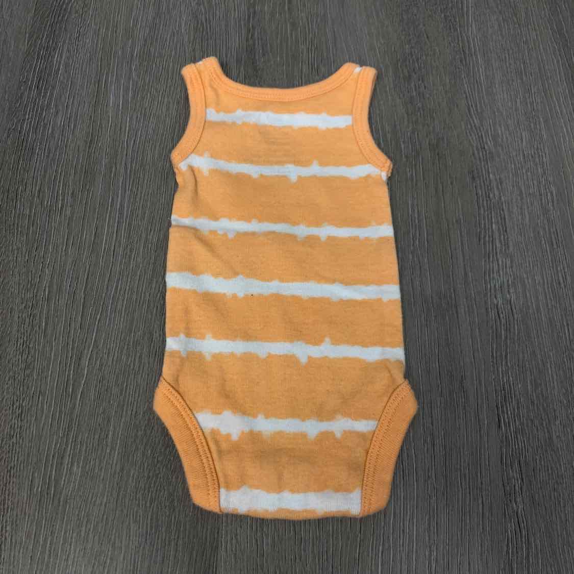 Size Preemie Orange/White Child of Mine Bodysuit