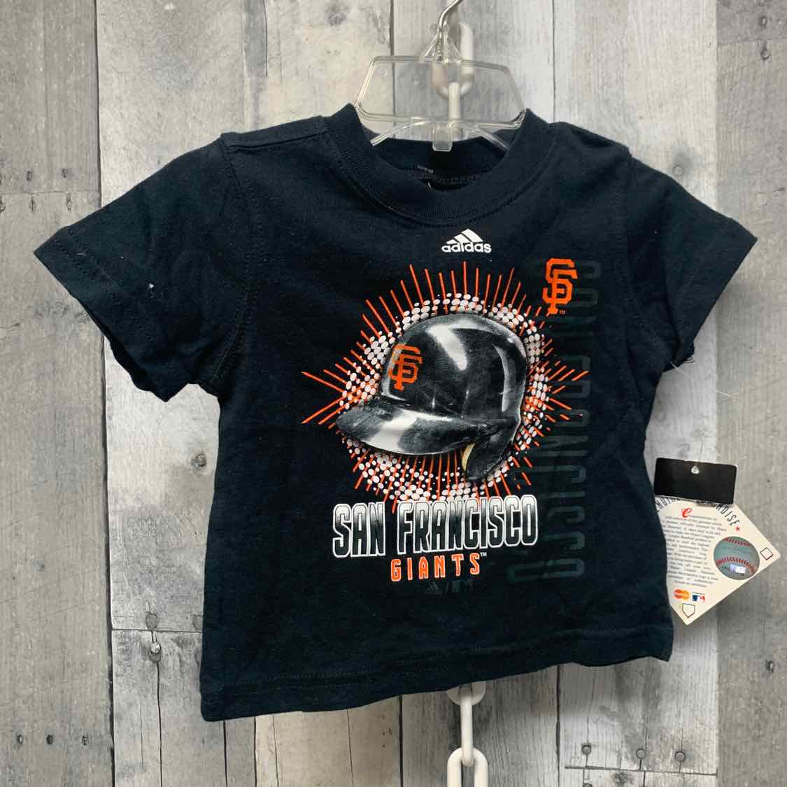 Size 6-9 Months Black Graphic Sport Brand T Shirt