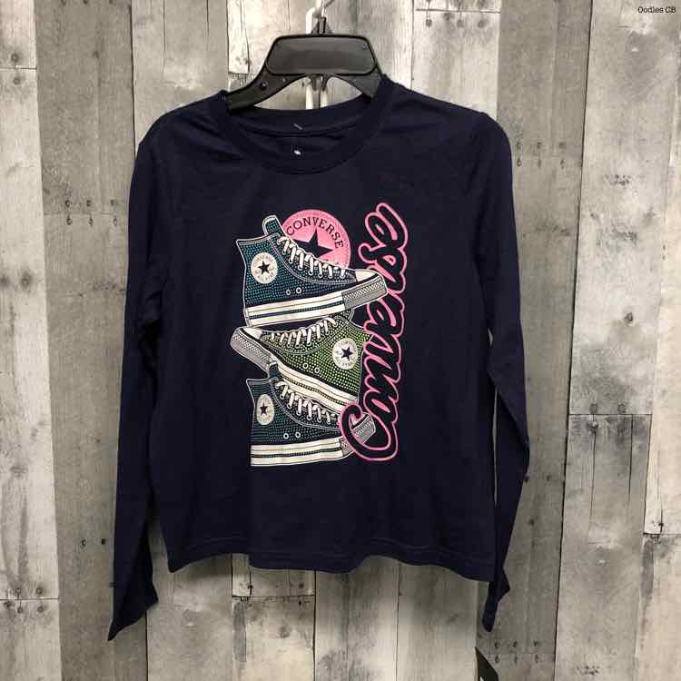 Size Large Navy Graphic Converse Long Sleeve Shirt