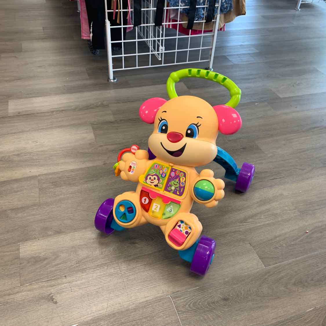 Fisher Price Tan/Pink Activity Walker