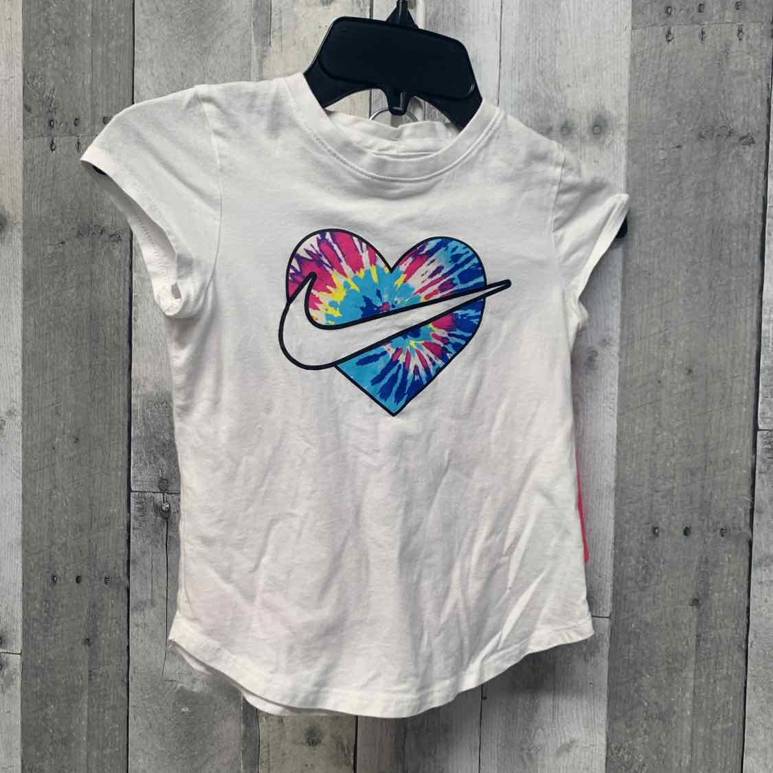 Size 6 White/Pink Sport Brand Shirt/Shorts