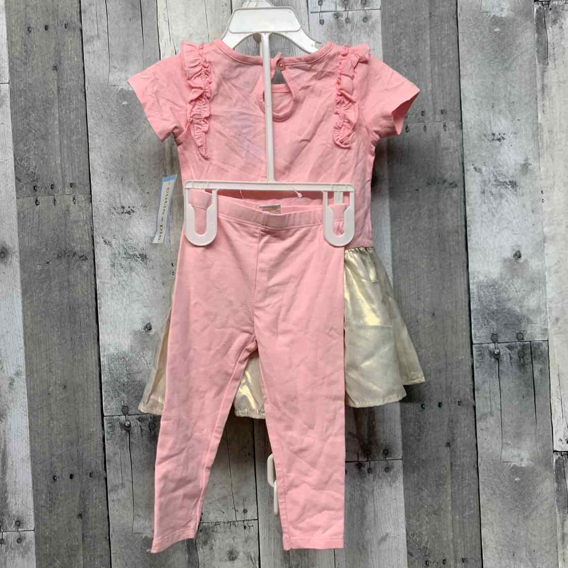 Size 18 Months Pink/Gold Cutie Pie Shirt/Leggings