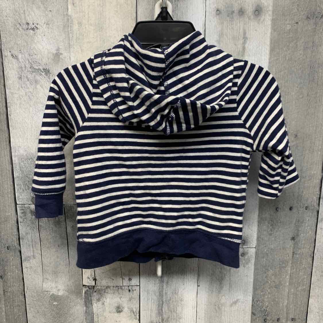 Size 12 Months Navy Striped Carter's Light Jacket