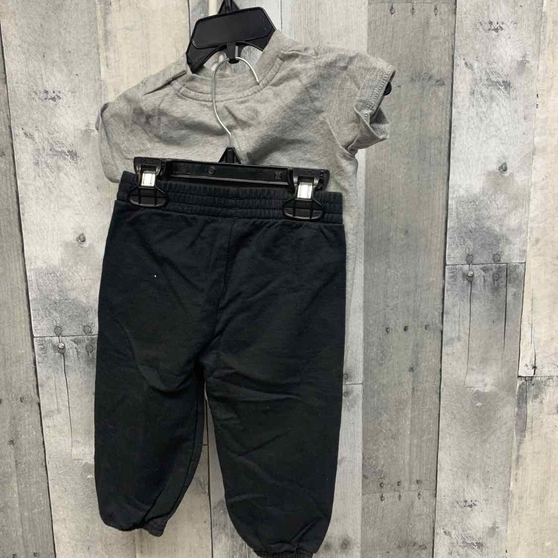 Size 12 Months Gray/Black Sport Brand Shirt/Pants