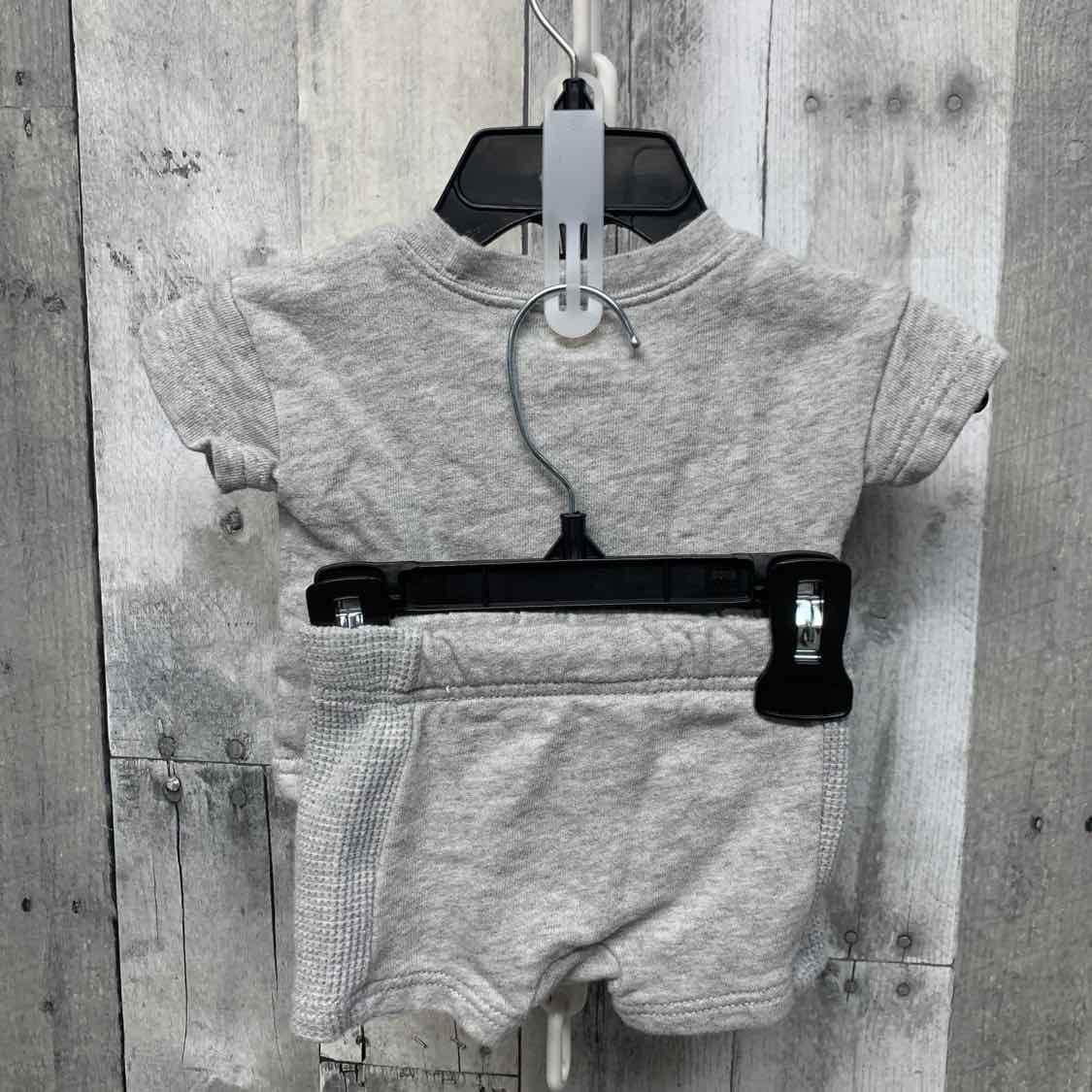 Size Newborn Gray Just One You Shirt/Shorts
