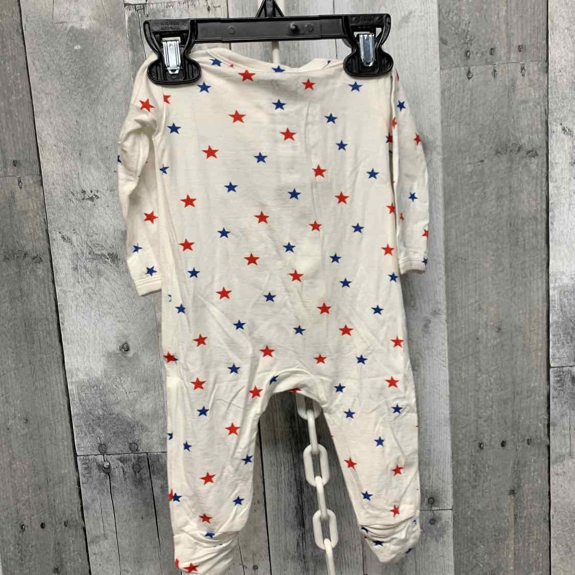 Size 0-3 Months Red/White/Blue Little Buggins Romper