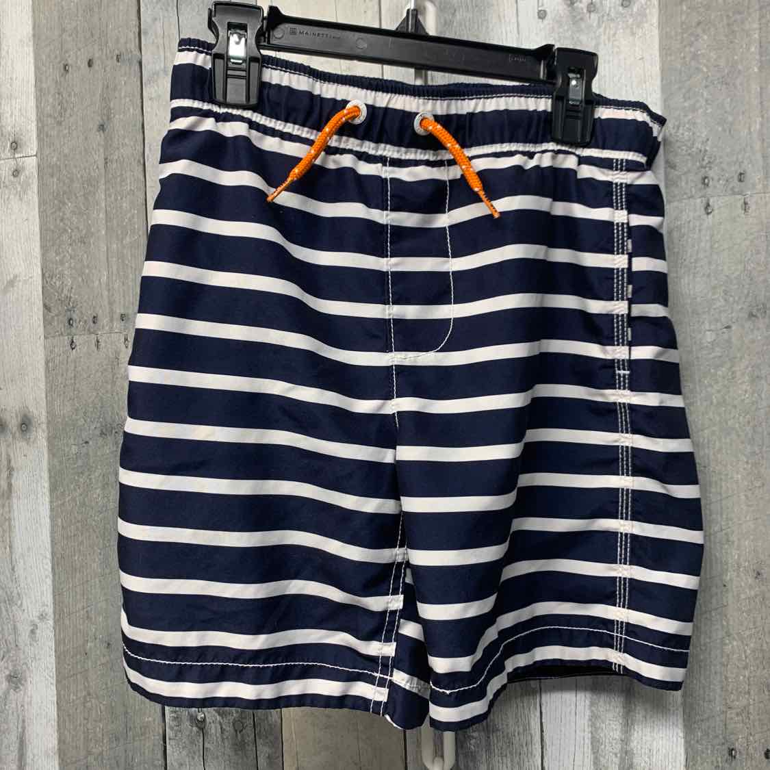 Size 10 Navy Striped Gap Swim Trunks