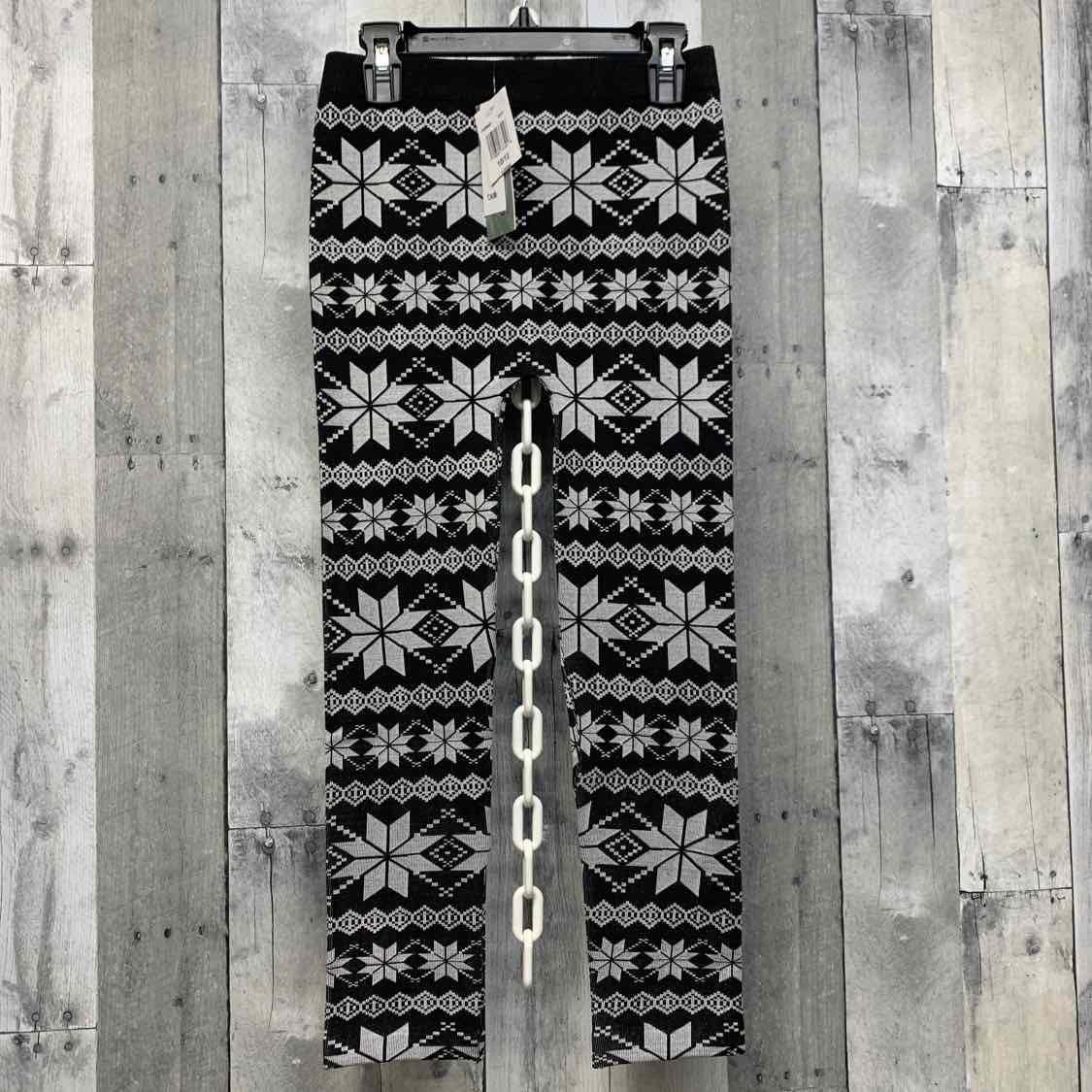 Size 10/12 Black/White Derek Heart Leggings