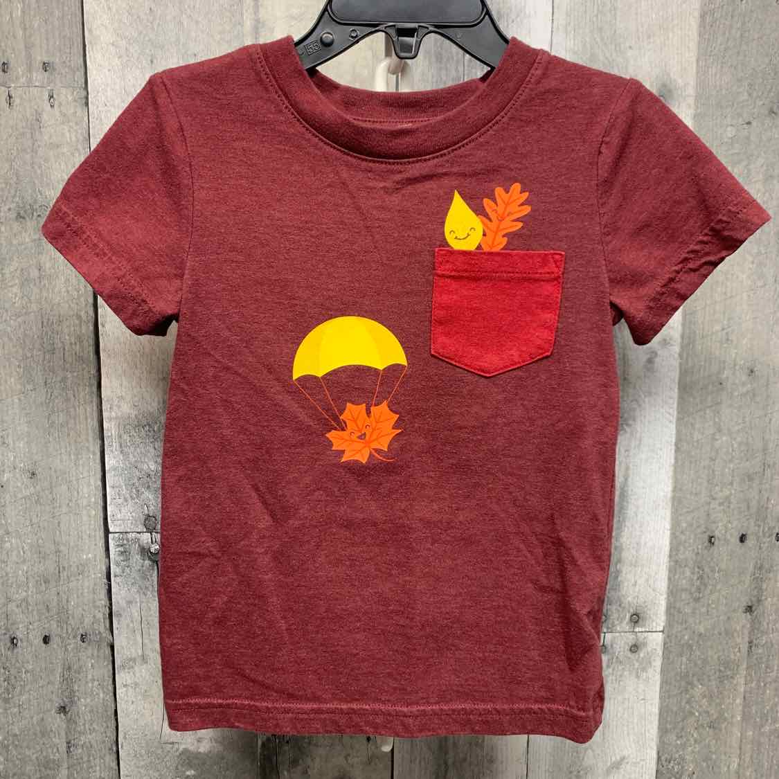 Size 2T Burgundy Graphic Cat & Jack T Shirt