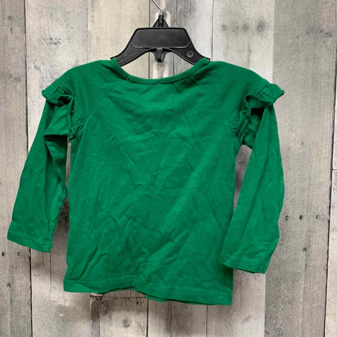 Size 2T Green Holiday Brands Long Sleeve Shirt