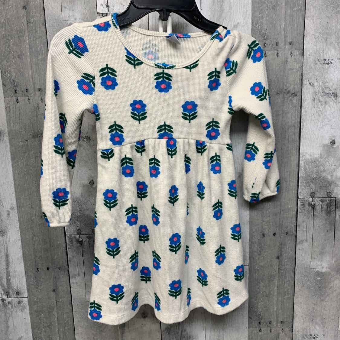 Size 4T White/Blue Old Navy LS Dress