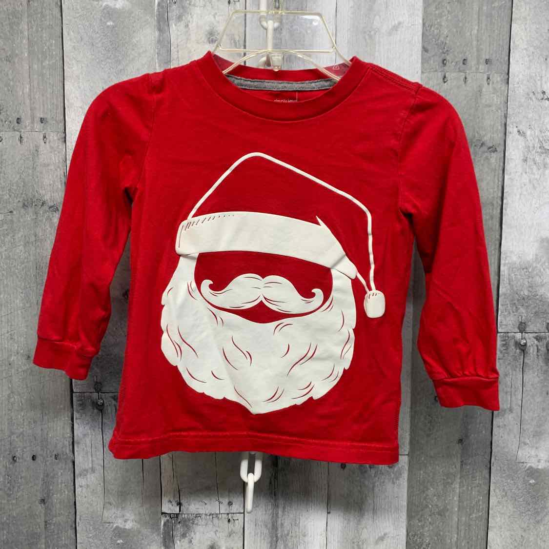 Size 4T Red Graphic Simple Joys Long Sleeve Shirt