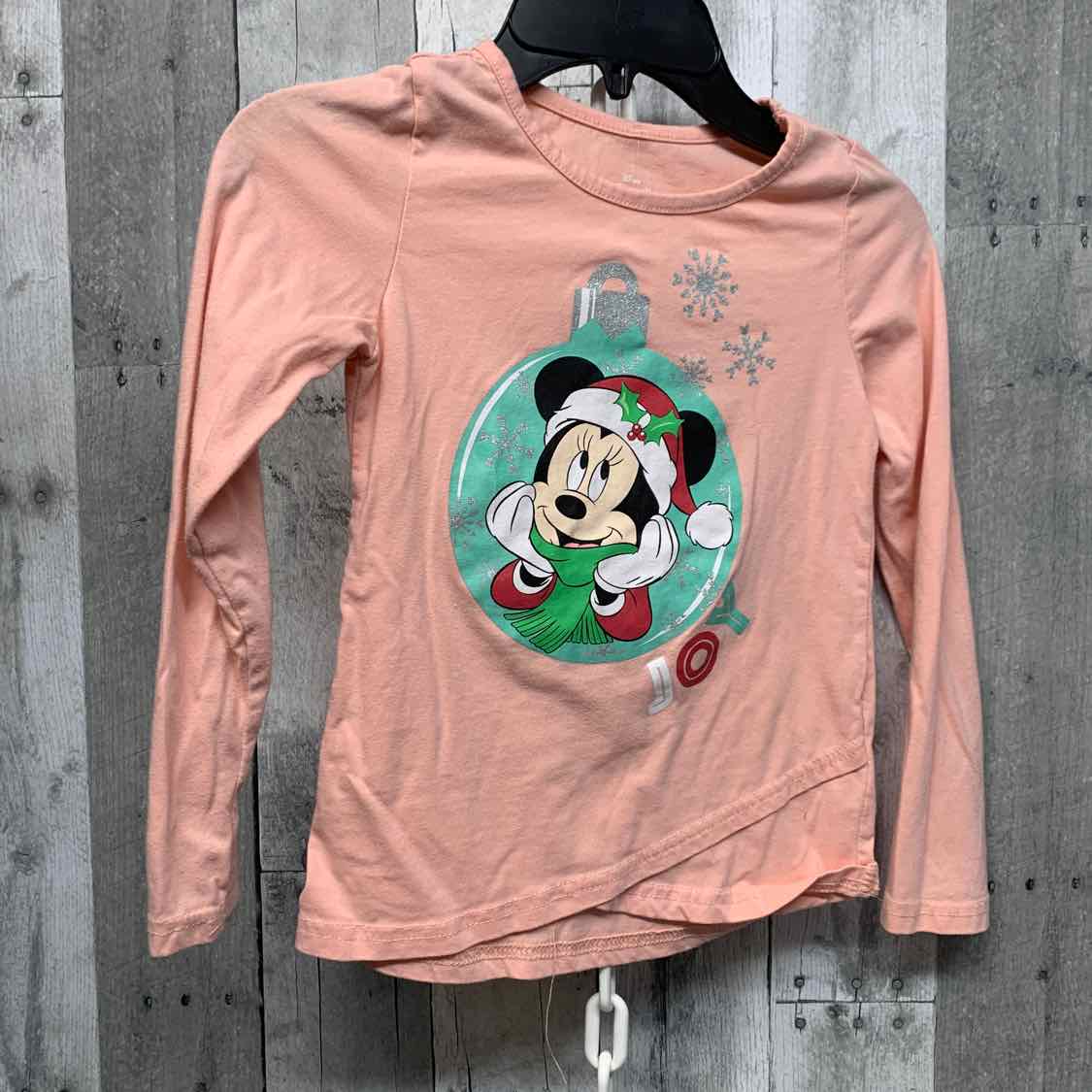 Size 7/8 Pink/Green Disney Long Sleeve Shirt