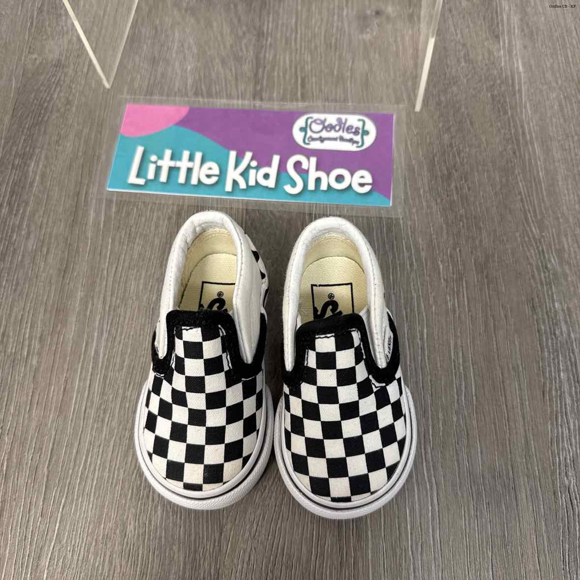 Size 2.5 Black/White Vans Sneakers