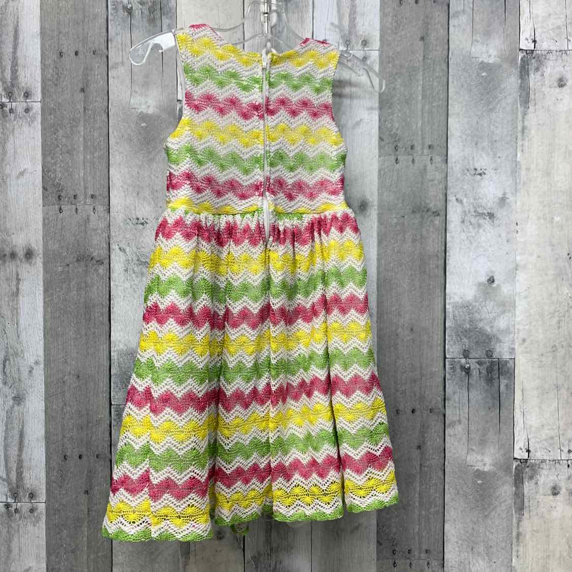 Size 5 Yellow/Pink Rare Editions Dress