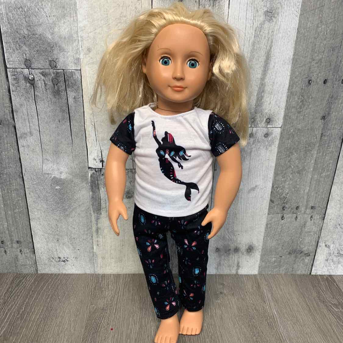 2pc 18" Gem of The Sea Mermaid Pajamas - OodlesCB