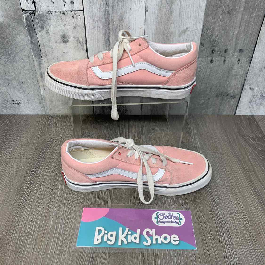 Size 3 Pink Vans Sneakers
