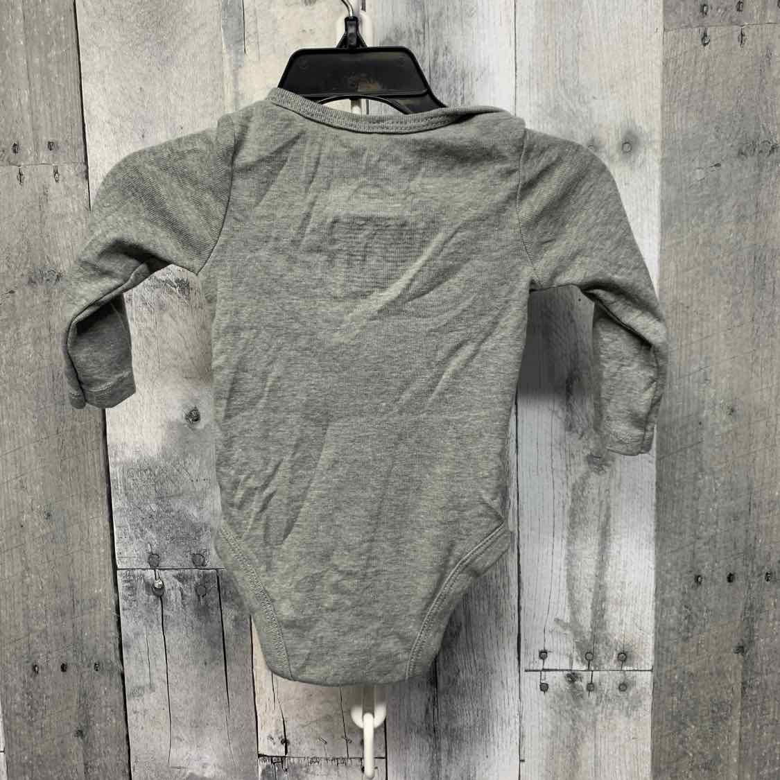 Size 6 Months Gray Sport Brand Bodysuit