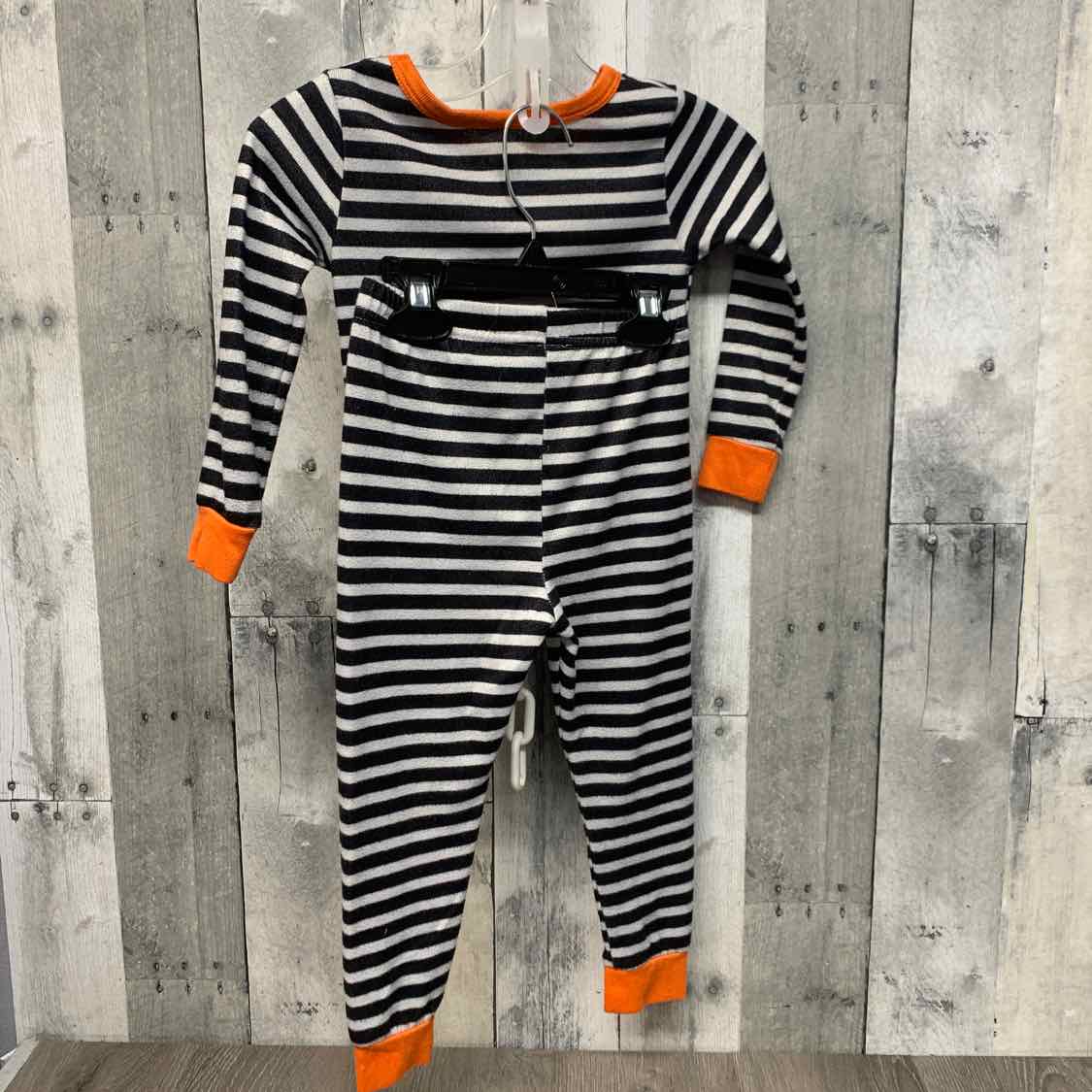 Size 4 Black Striped Disney 2pc PJs