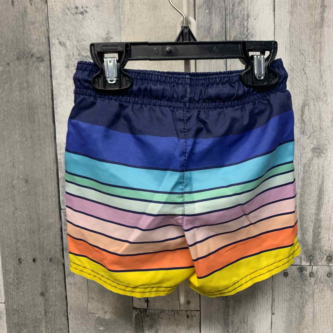 Size 2T Navy Striped Cat & Jack Swim Trunks