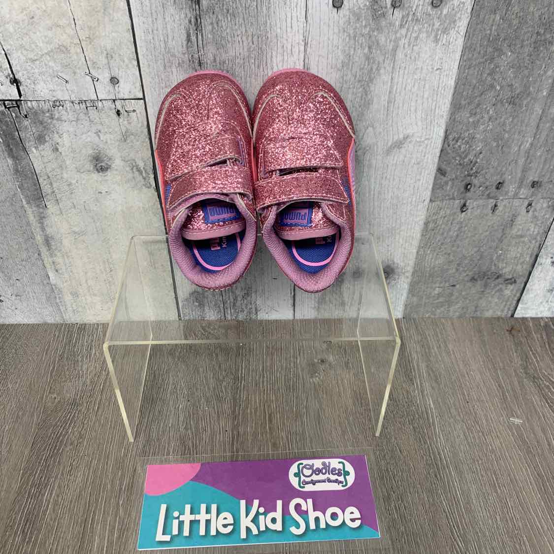 Size 4 Pink/Purple Puma Sneakers