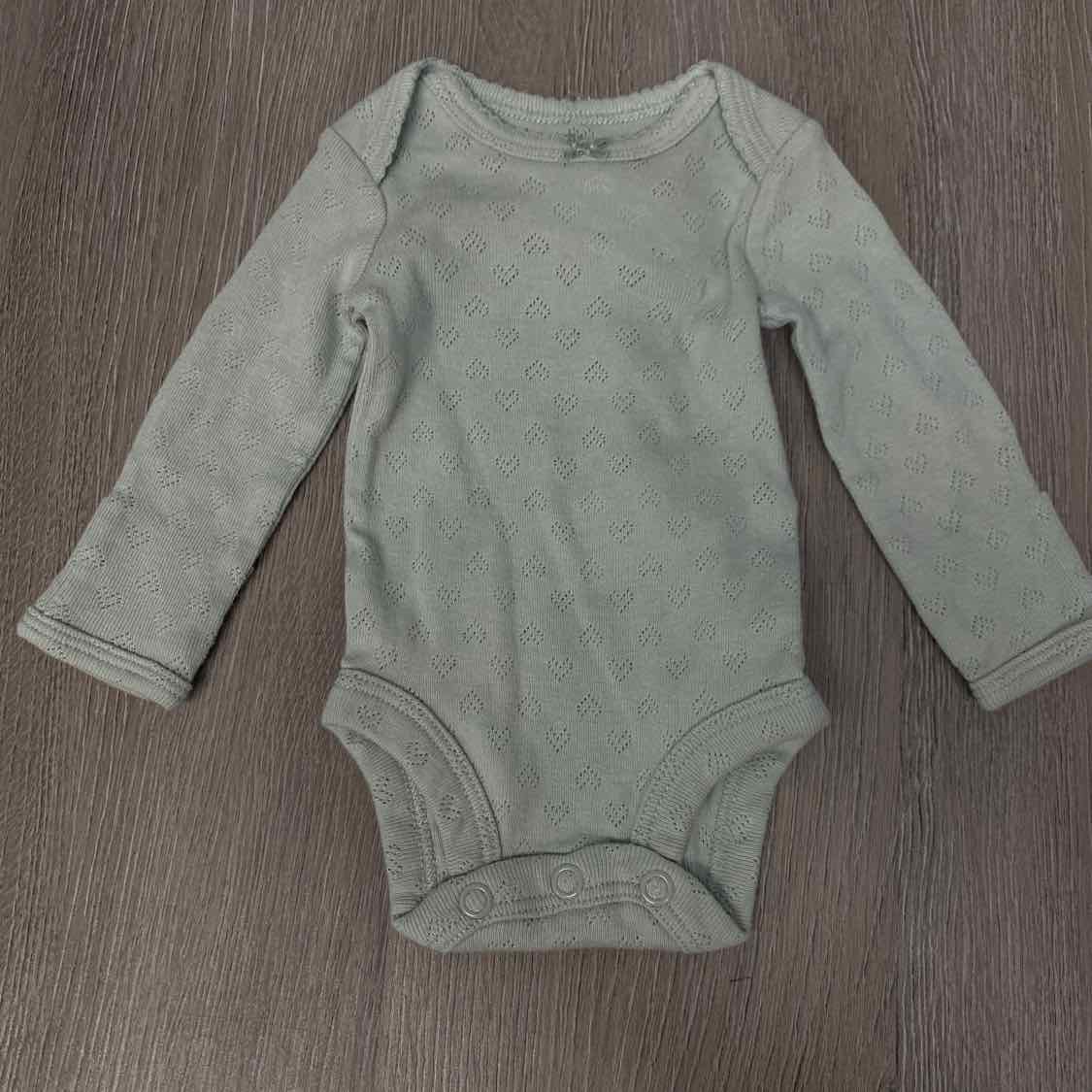 Size Preemie Green Carter's Bodysuit