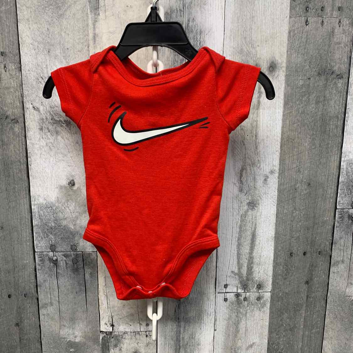 Size 6 Months Red/White Sport Brand Bodysuit