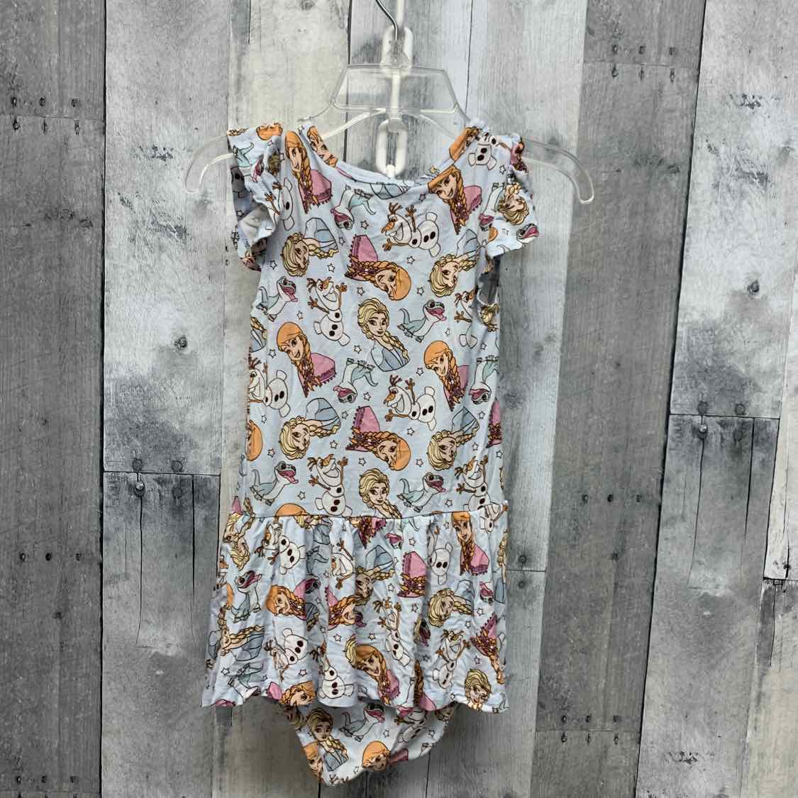Size 2 Blue Print Bamboo Romper