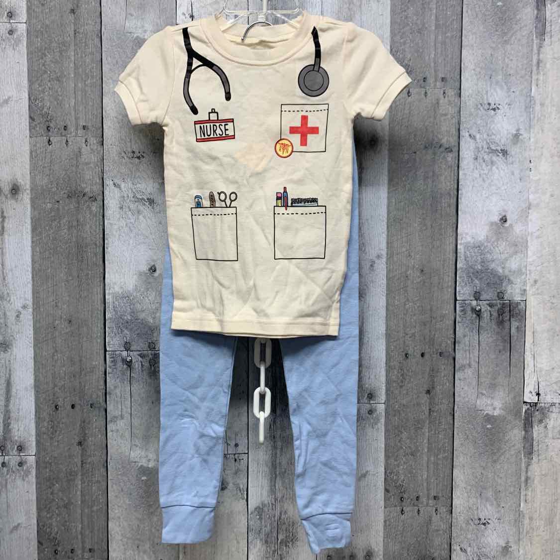 Size 3T White/Blue Old Navy 2pc PJs