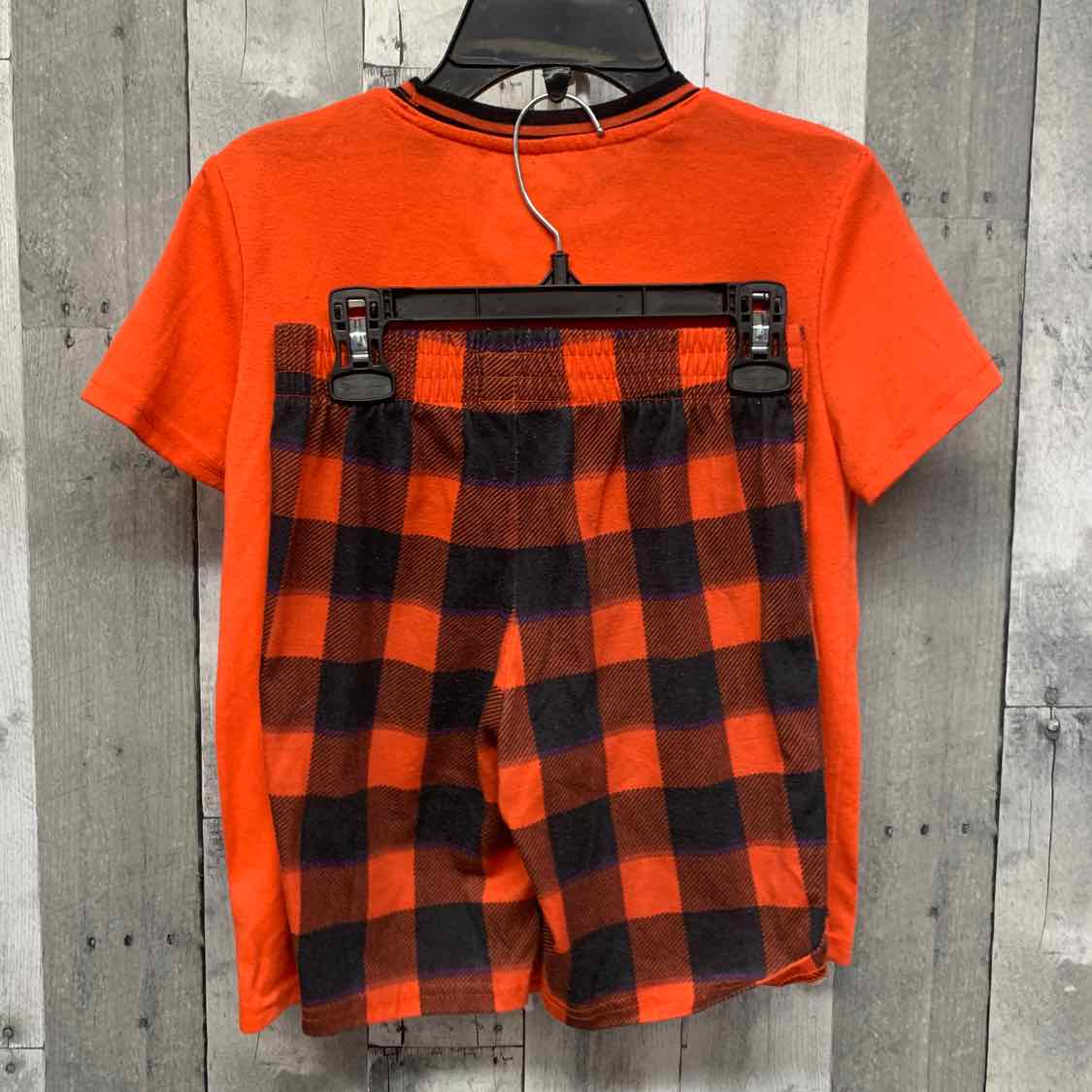 Size 8 Orange/Black Cat & Jack 2pc PJs