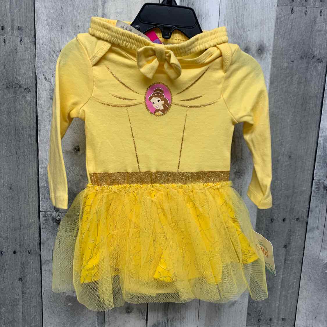 Size 12 Months Yellow Graphic Disney 2pc Dress