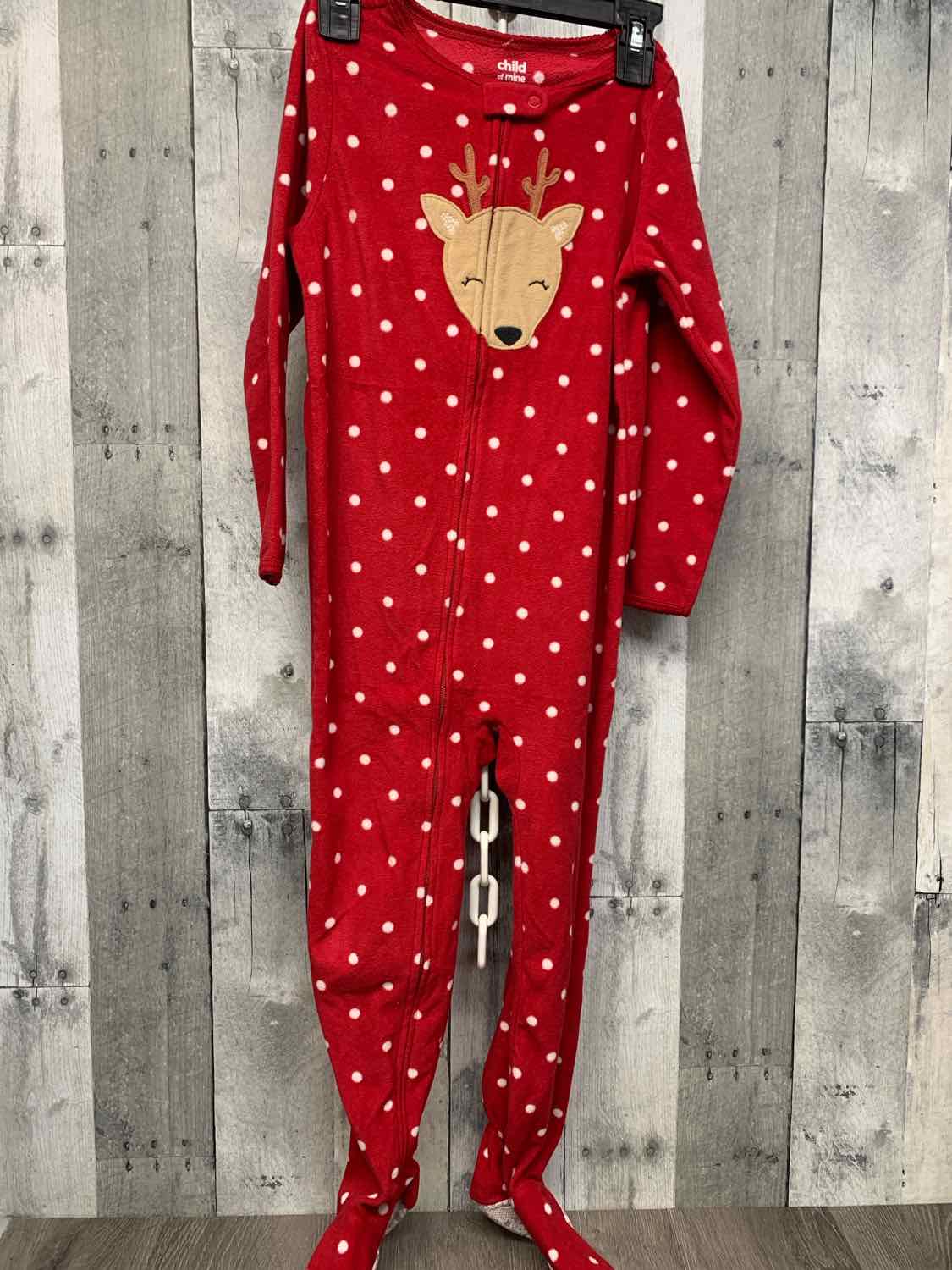Size 5T Red/White Child of Mine Footy PJs