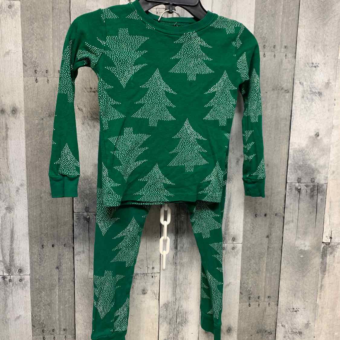 Size 5 Green Print Carter's 2pc PJs