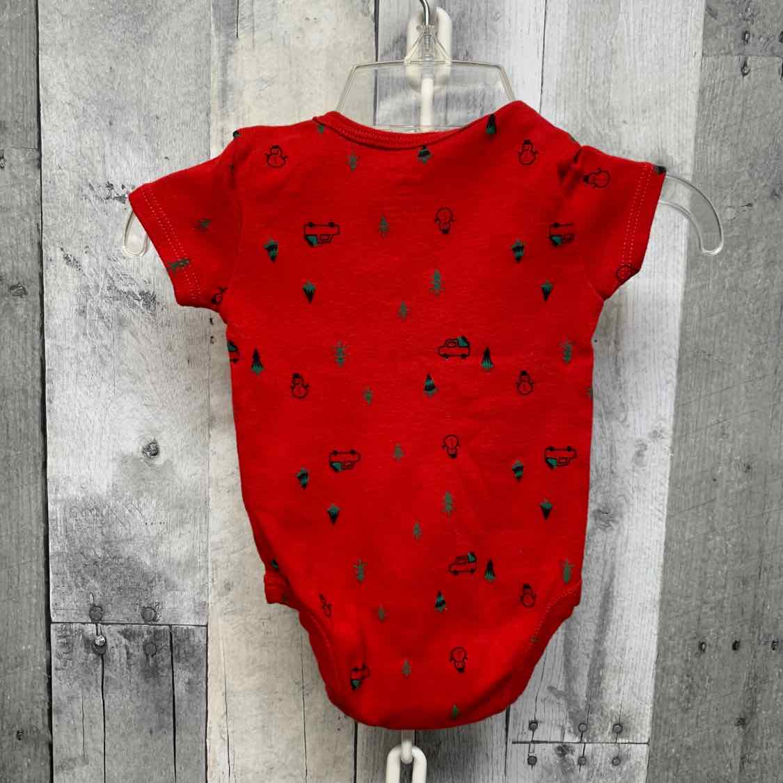 Size 3 Months Red Graphic Carter's Bodysuit