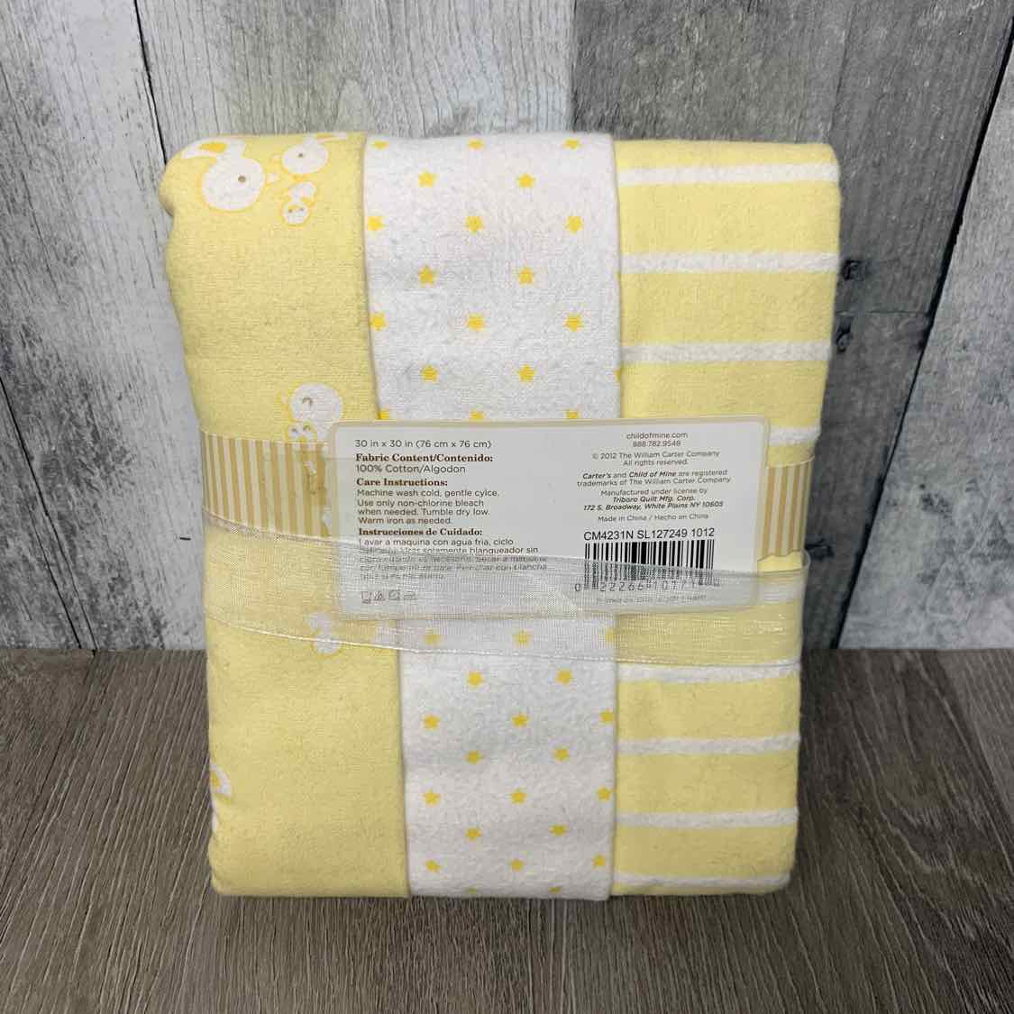 Child of Mine Yellow/White Bedding Size Blanket