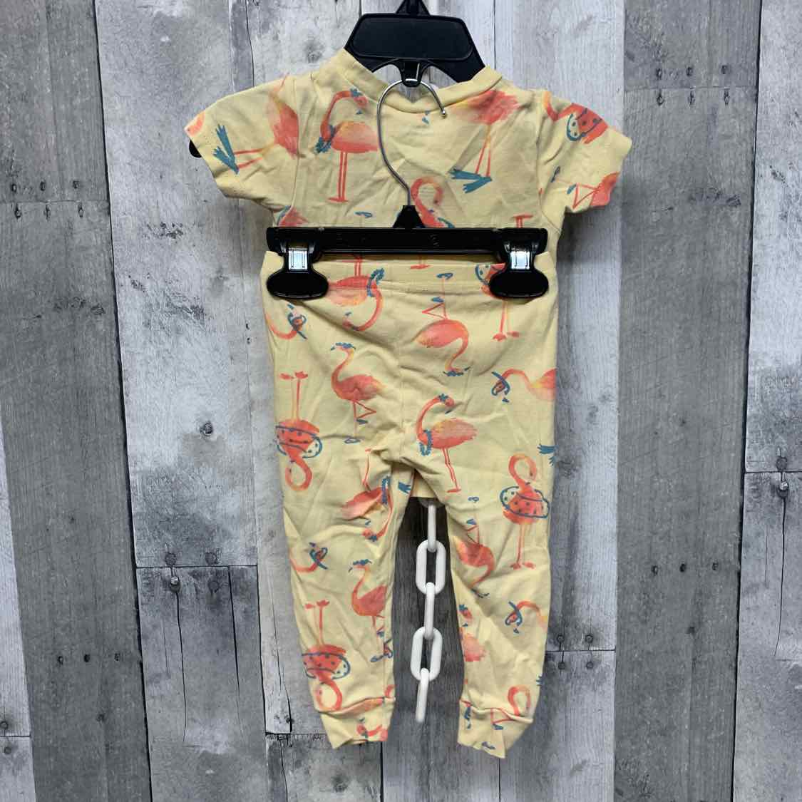 Size 12 Months Yellow/Pink Child of Mine 2pc PJs