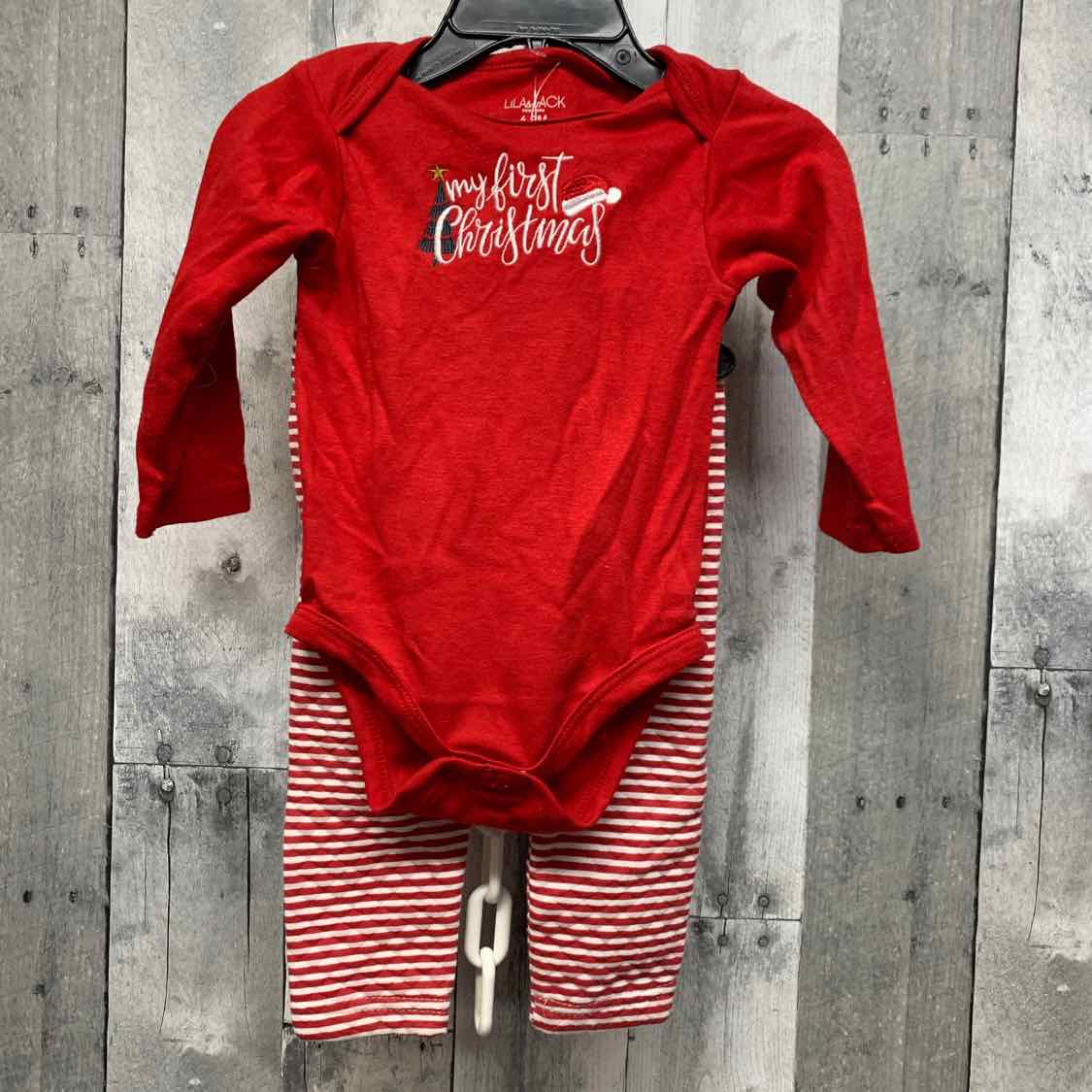 Size 6-9 Months Red/White B Brand Shirt/Pants