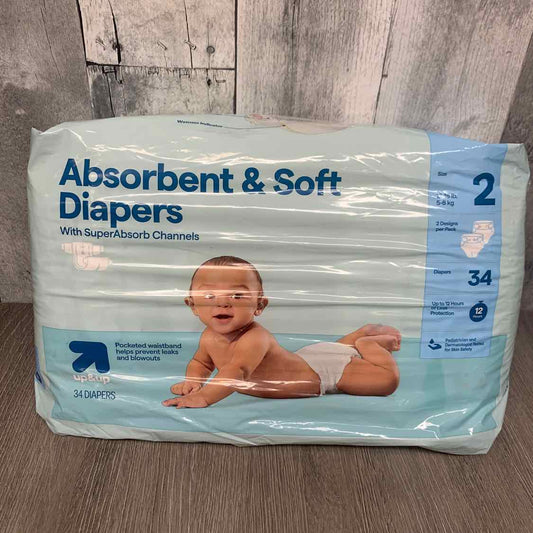 Diaper Size 2 Up & Up Disposable Diapers