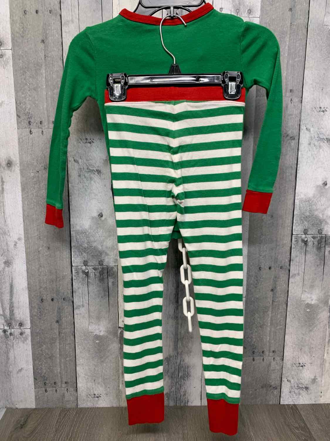 Size 5 Green/Red Holiday Brands 2pc PJs